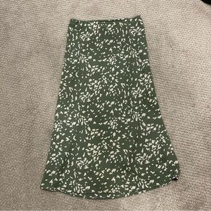 Shop Zoco Green Midi Slip Skirt